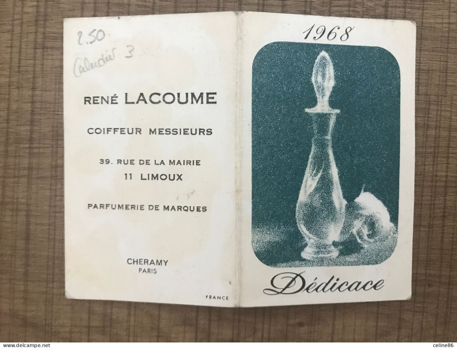 1968 Dédicace René LACOUME LIMOUX - Petit Format : 1961-70