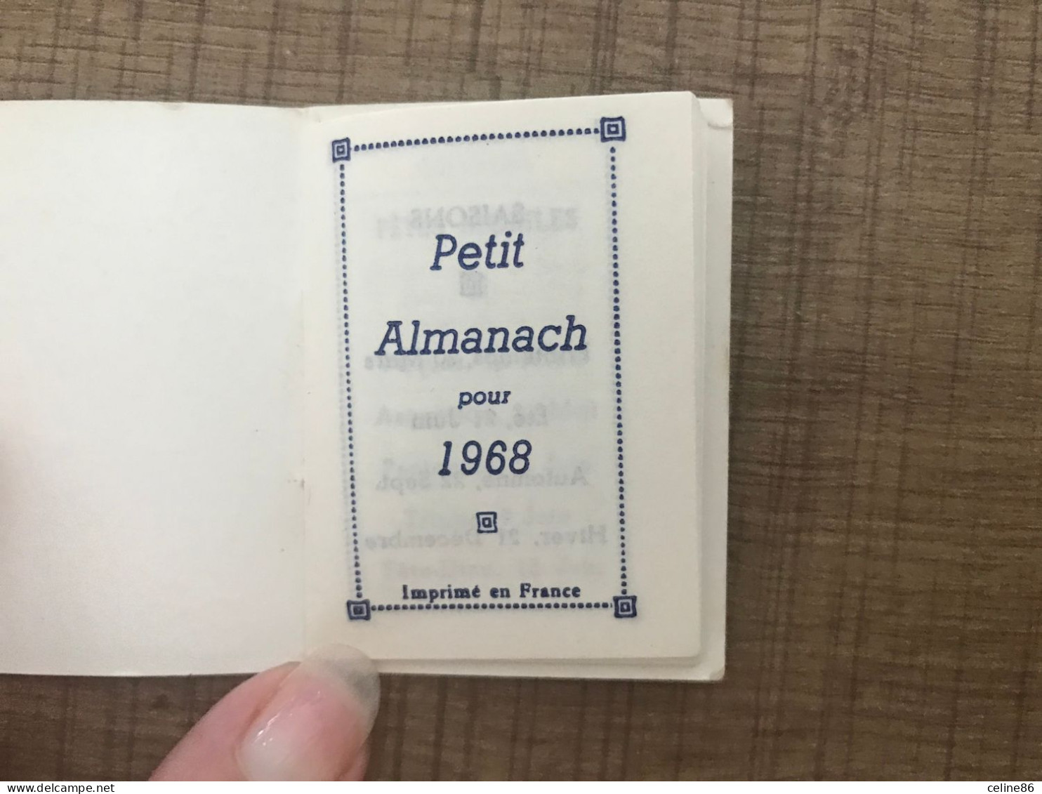 Petit Almanach 1968 Marguerites - Small : 1961-70