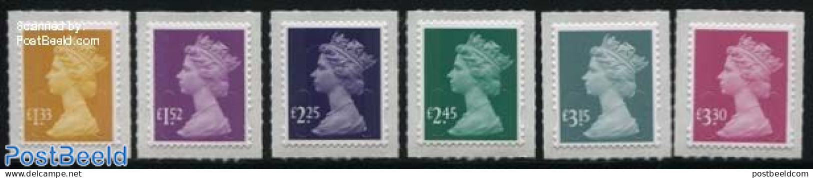 Great Britain 2015 Definitives 6v S-a, Mint NH - Neufs