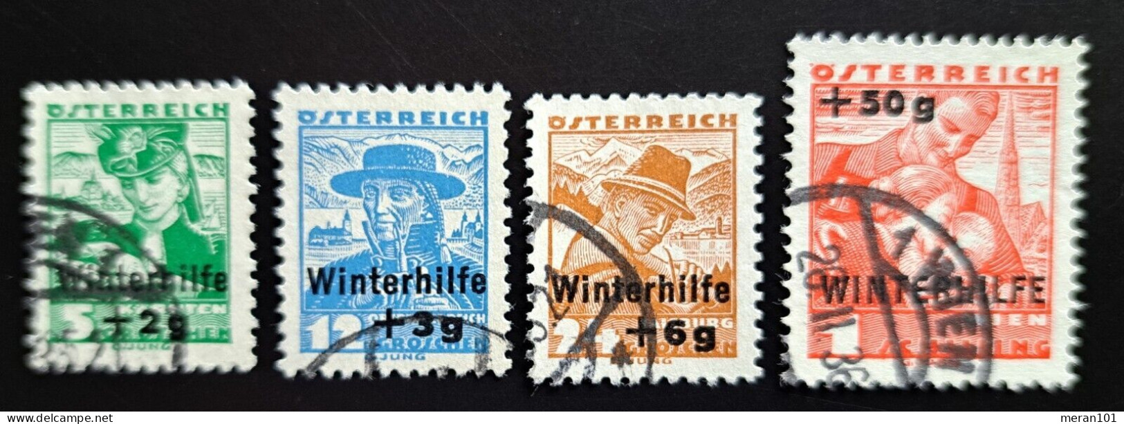 Österreich 1935, Mi 613-16 Gestempelt "Winterhilfe II" - Gebruikt