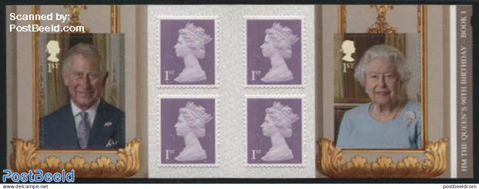 Great Britain 2016 Queen Elizabeth 90th Birthday Booklet (s-a), Mint NH, History - Kings & Queens (Royalty) - Stamp Bo.. - Ongebruikt