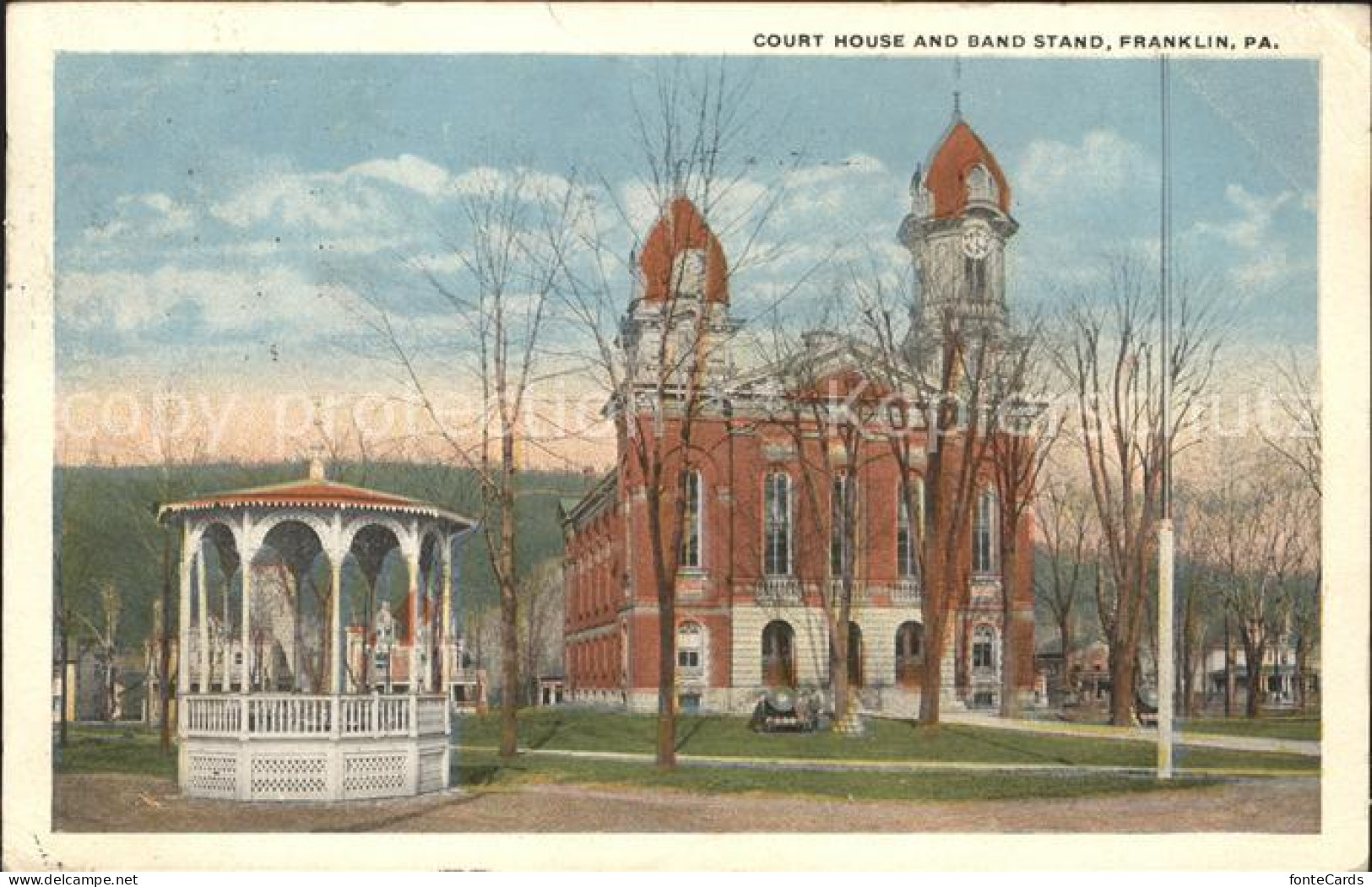 11700505 Franklin Pennsylvania Court House And Band Stand Franklin Pennsylvania - Sonstige & Ohne Zuordnung