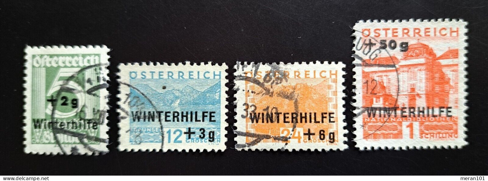 Österreich 1933, Mi 563-66 Gestempelt "Winterhilfe I" - Gebruikt