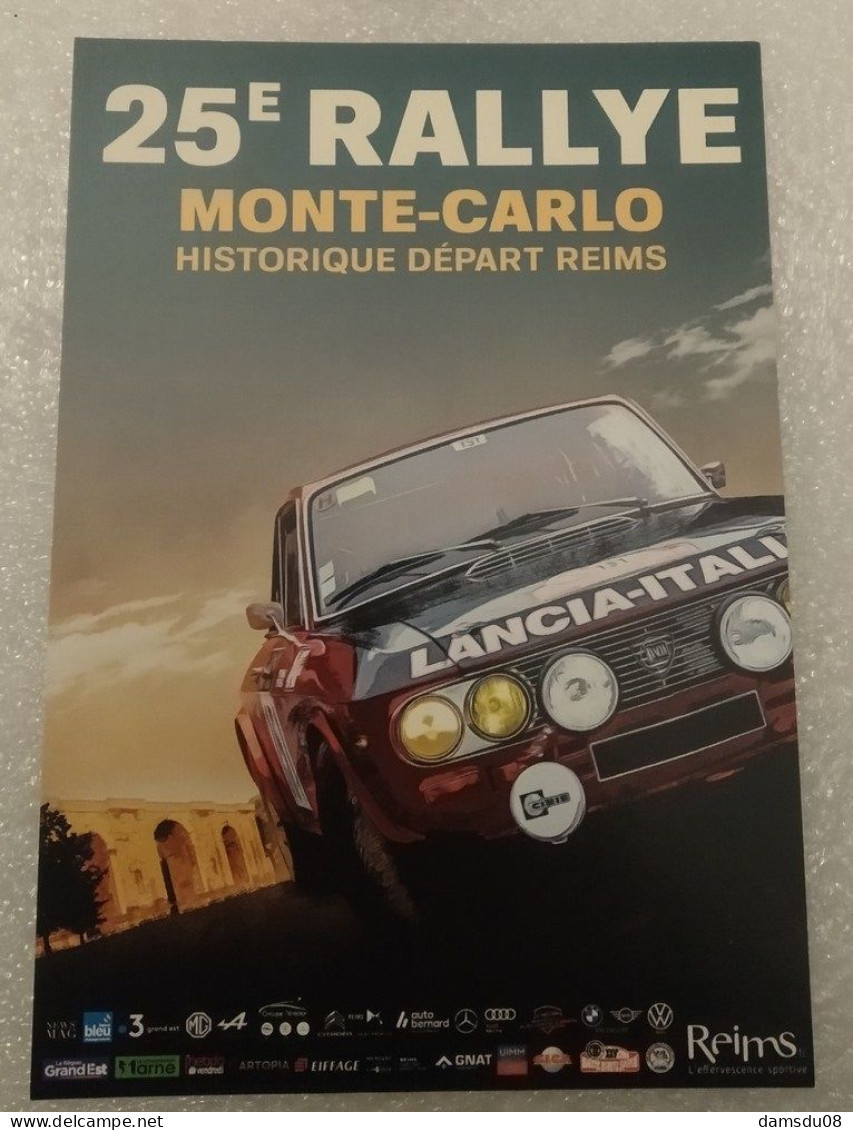 RALLYE MONTE CARLO Historique 2023 Départ Reims Lancia Fulvia - Rally Racing