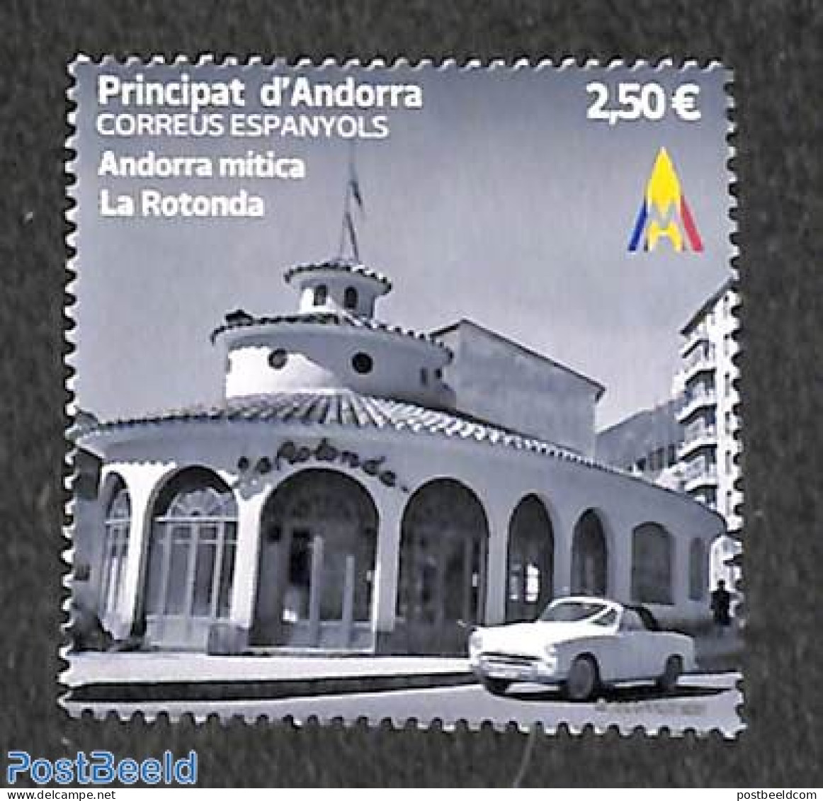 Andorra, Spanish Post 2021 La Rotonda 1v, Mint NH, Transport - Automobiles - Neufs