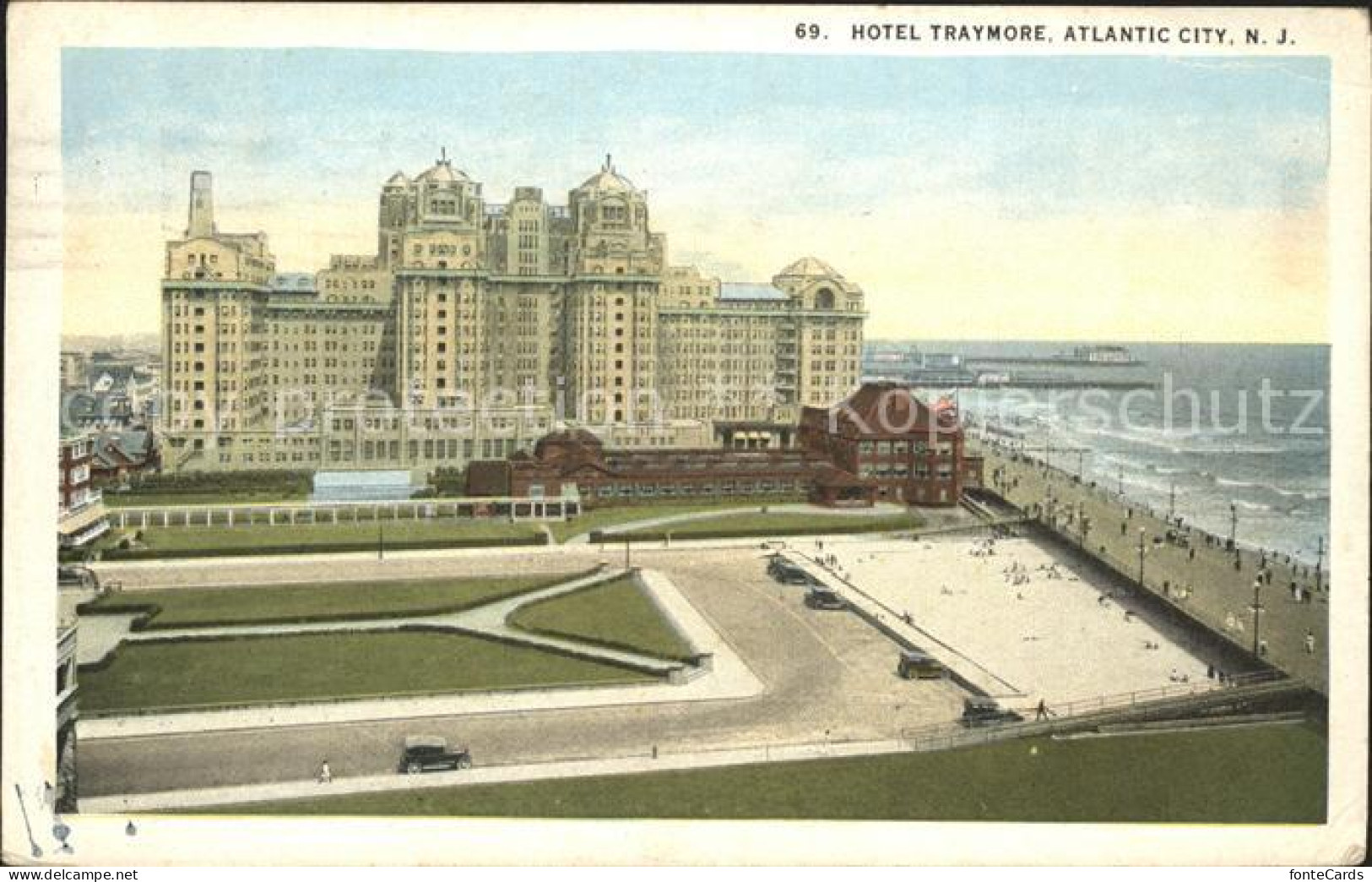 11700439 Atlantic_City_New_Jersey Hotel Traymore Beach - Sonstige & Ohne Zuordnung