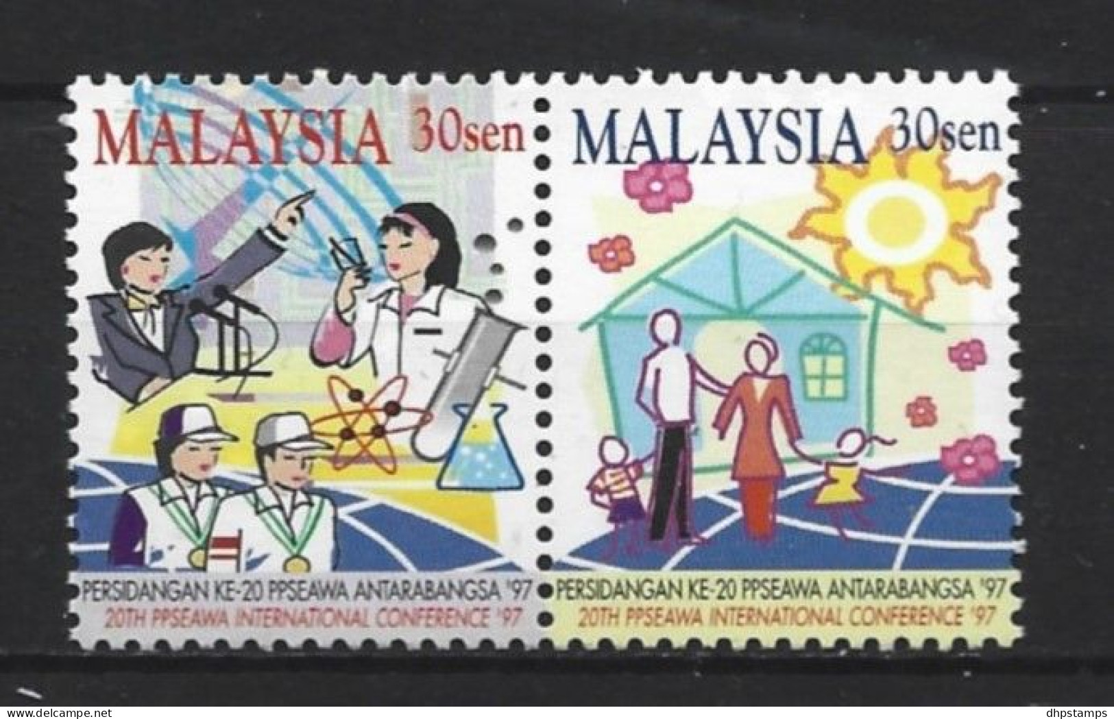 Malaysia 1997 Women's Association Pair  Y.T. 644/645 (0) - Malesia (1964-...)