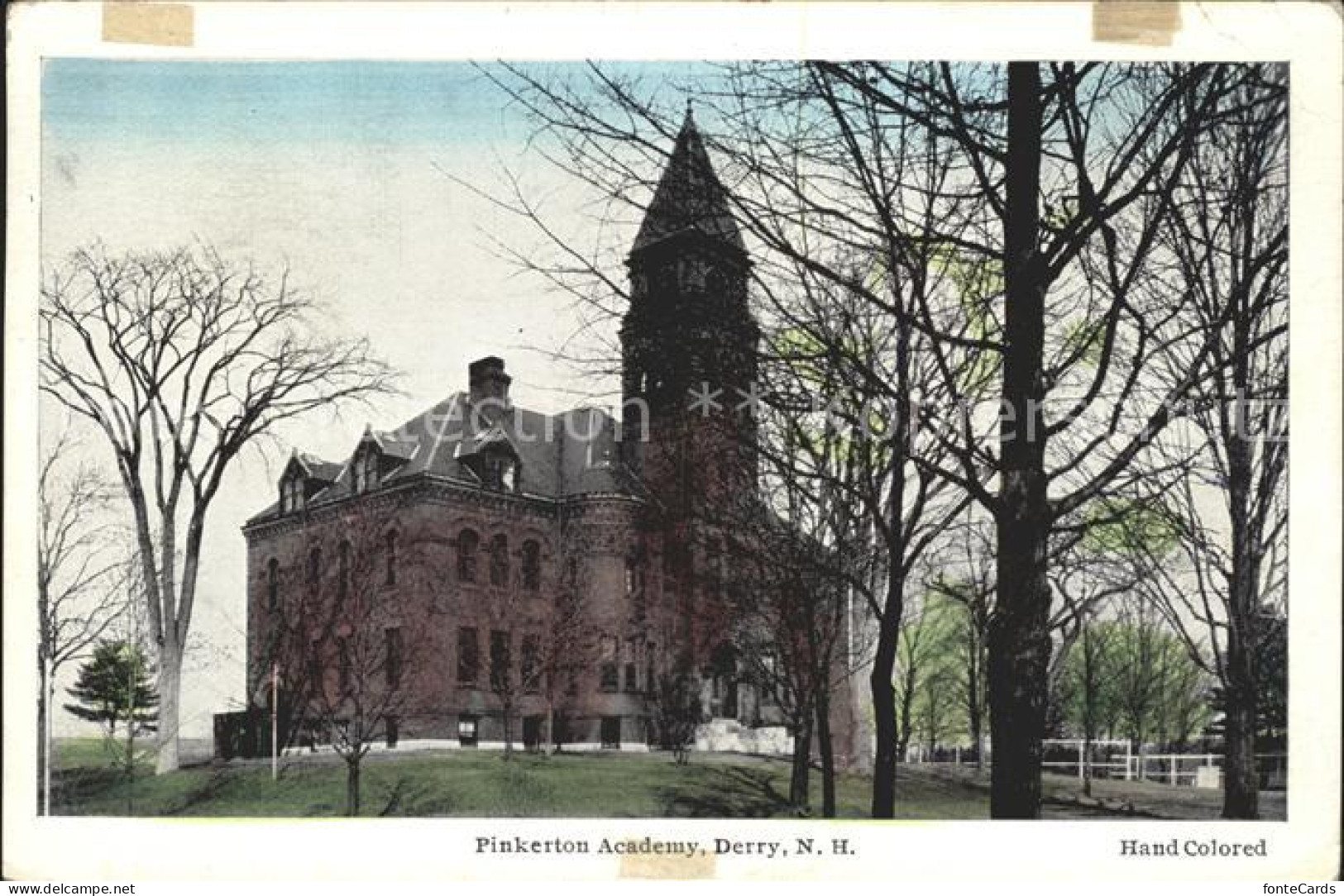 11700438 Derry_New_Hampshire Pinkerton Academy Hand Colored - Other & Unclassified