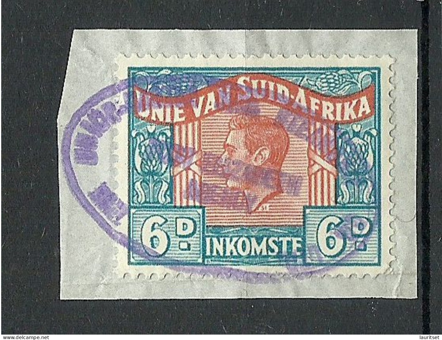 SOUTH AFRICA Inkomste Revenue Tax 6 D. O - Oficiales