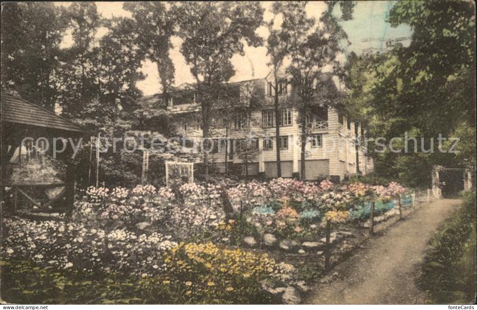 11700424 Buck Hill Falls Flower Garden Of Griscom Hall Buck Hill Falls - Other & Unclassified