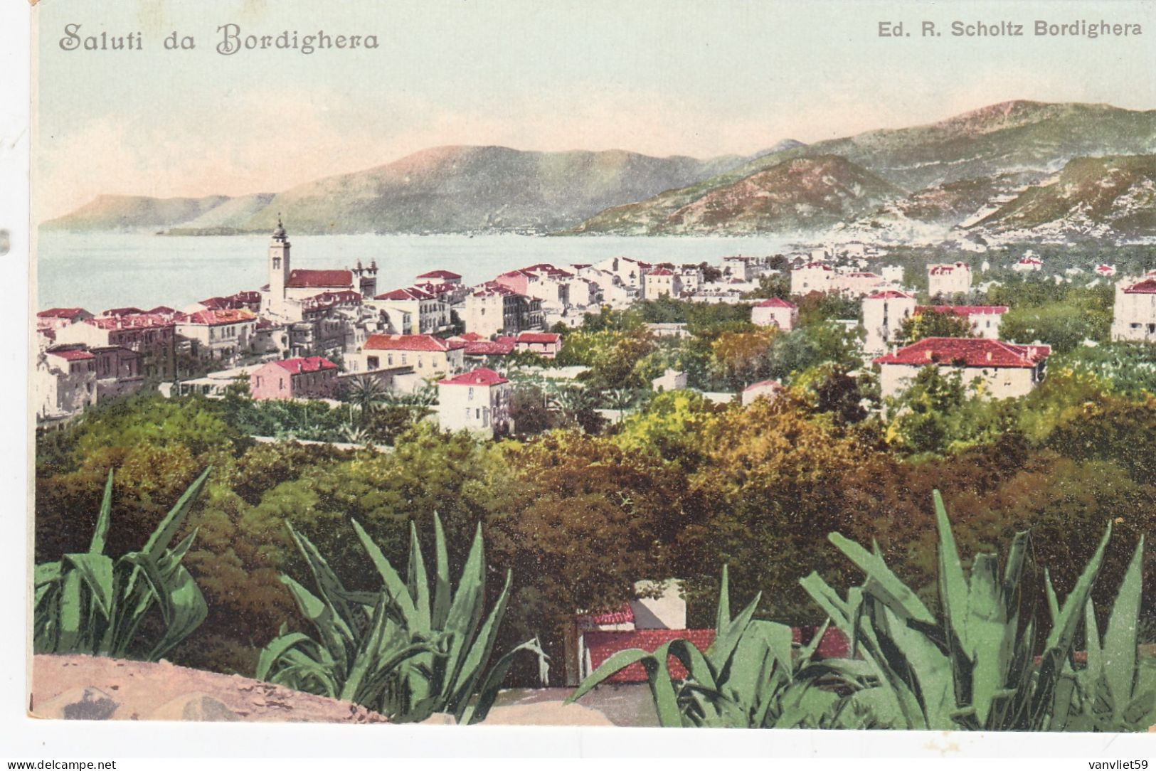 BORDIGHERA-IMPERIA-2 CARTOLINE NON VIAGGIATE -ANNO 1900-1905 - Imperia
