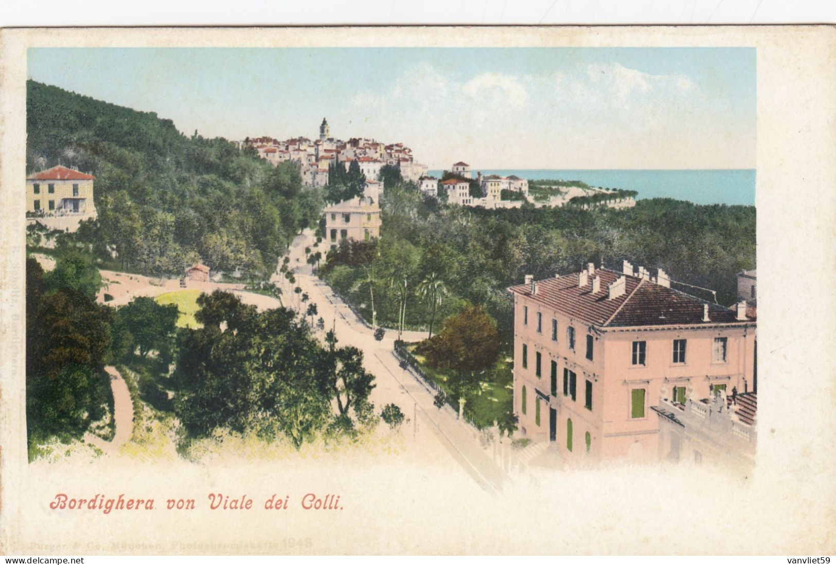 BORDIGHERA-IMPERIA-2 CARTOLINE NON VIAGGIATE -ANNO 1900-1905 - Imperia