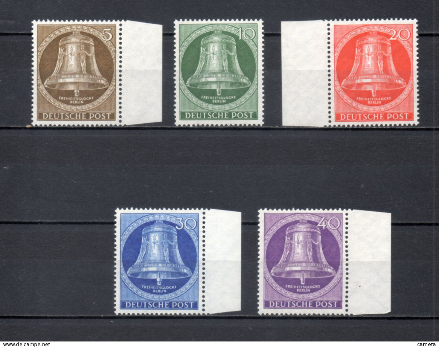 ALLEMAGNE BERLIN    N° 87 à 91   NEUFS SANS CHARNIERE   COTE 100.00€   CLOCHE - Unused Stamps