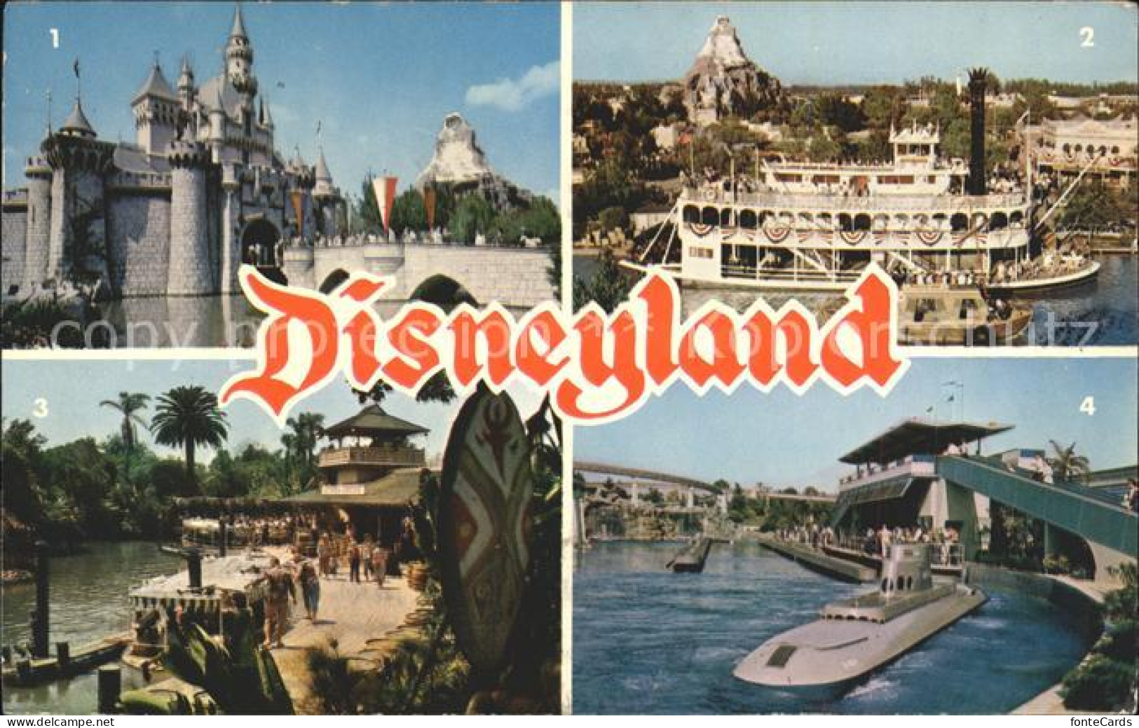 11699111 Disneyland_California Sleeping Beauty's Castle Mark Twain Jungle Cruise - Altri & Non Classificati