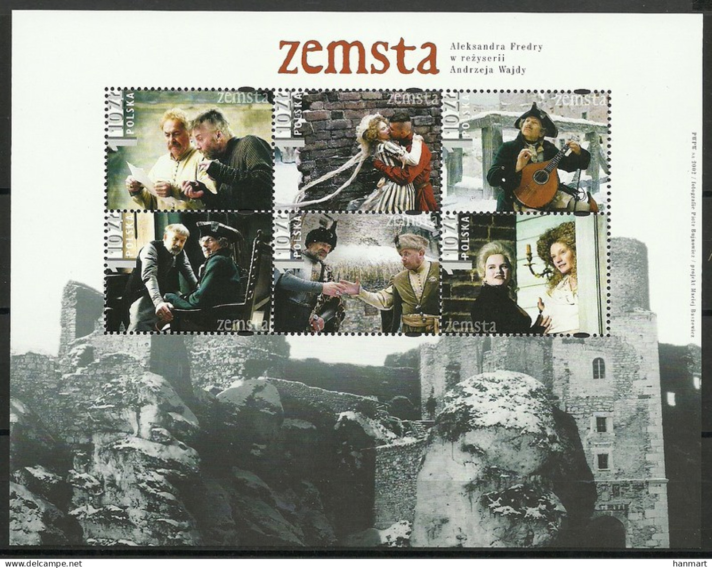 Poland 2002 Mi Block 153 MNH  (ZE4 PLDbl153) - Musique
