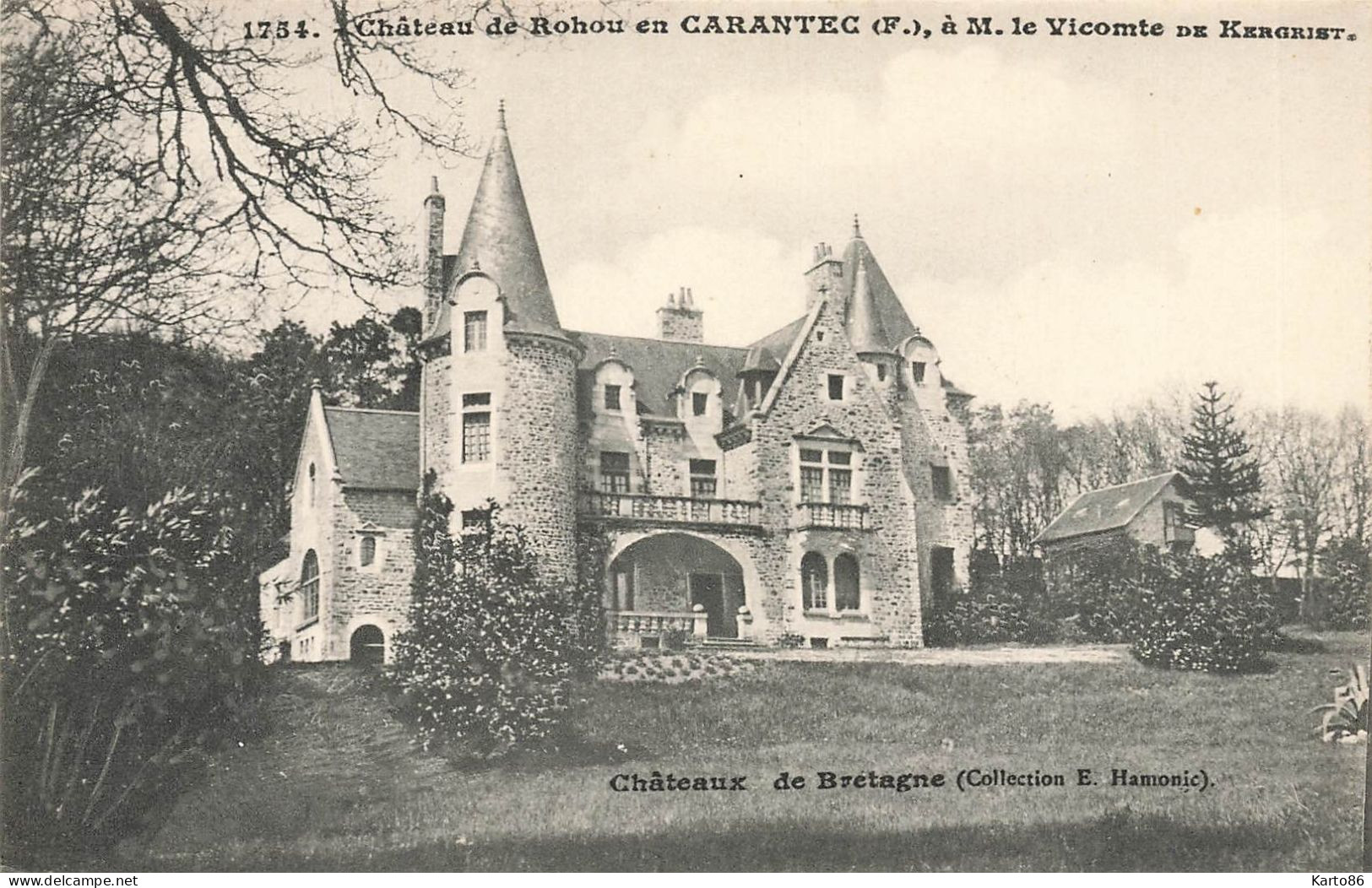 Carantec * Le Château De Rohou , à M. Le Vicomte De Kergrist - Carantec