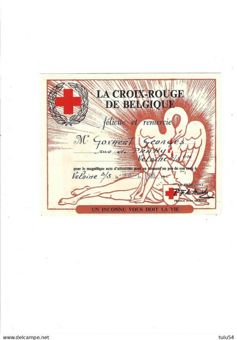 Croix Rouge De Belgique - Collections