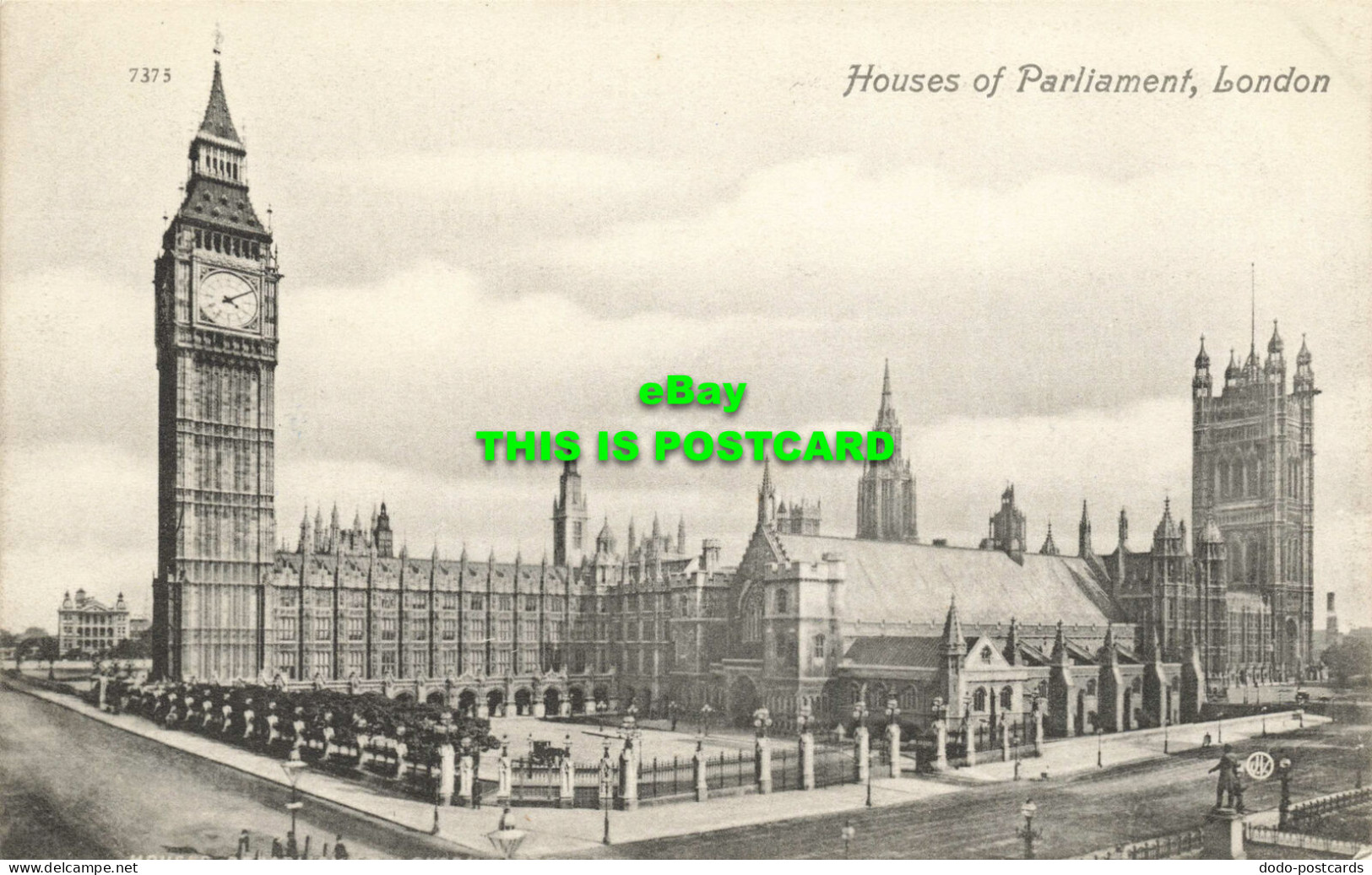 R622657 7375. Houses Of Parliament. London. Valentines Series - Andere & Zonder Classificatie