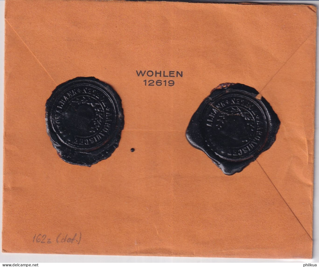Zum. 162z / Mi. 271z Auf Deklariertem Wertbrief Mit Siegel Glaufen Von WOHLEN (AARGAU) Nach JONEN (Marke Hat Mängel) - Cartas & Documentos