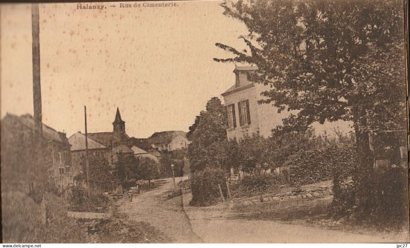 Carnet 12 CPA HALANZY Gare - Chemin MUSSON - Rue Cimenterie - Grande Rue -Rue Station - Hauts Fourneaux ....... - Autres & Non Classés