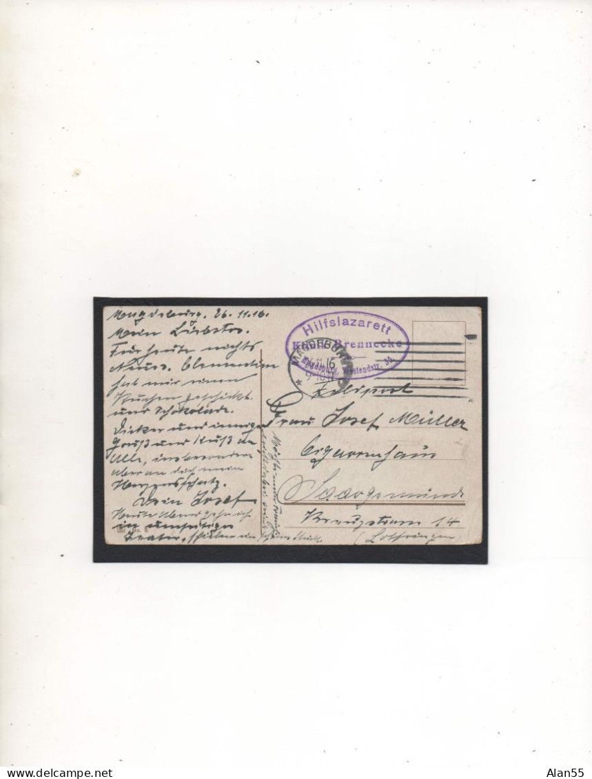 ALLEMAGNE,1916, HILSLAZARETT, MAGDEBURG - Courriers De Prisonniers