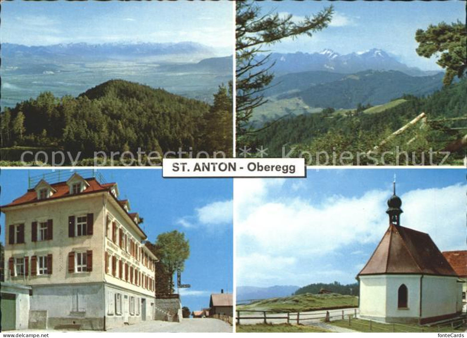 11698298 Oberegg IR Hotel Alpenhof St Anton Kapelle Panorama Oberegg - Autres & Non Classés