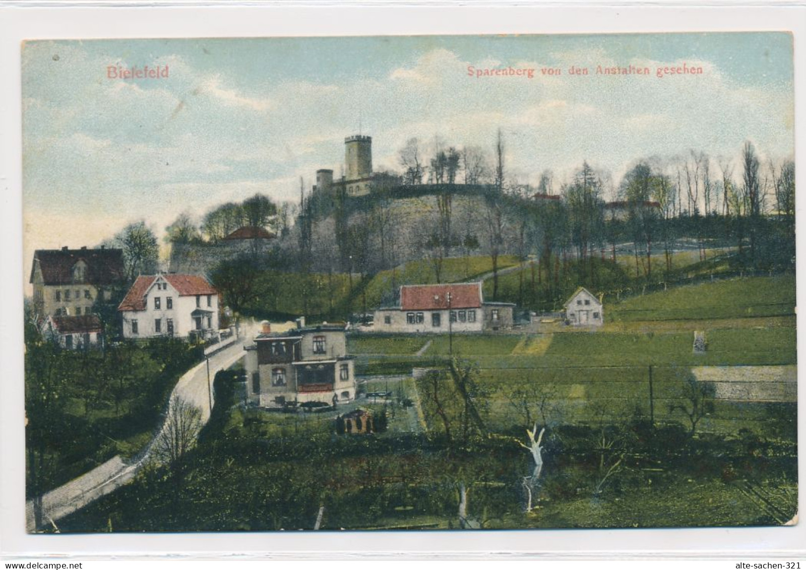 AK 1912 Sparrenburg über Burgsteig Haus Tabor Bethel Bielefeld - Bielefeld