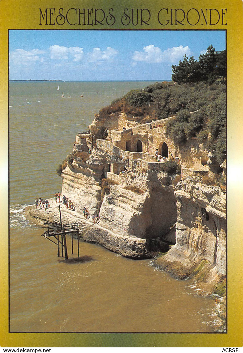 17 MESCHERS-sur-Gironde  Falaises Et Grottes Troglodytes Sur L'estuaire De La Gironde   N° 21 \ML4007 - Meschers
