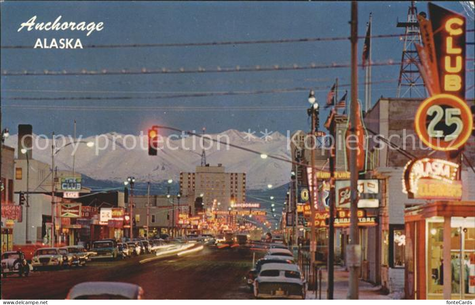 11696756 Anchorage Modern City Dusk Shows Chugach Mountains - Other & Unclassified