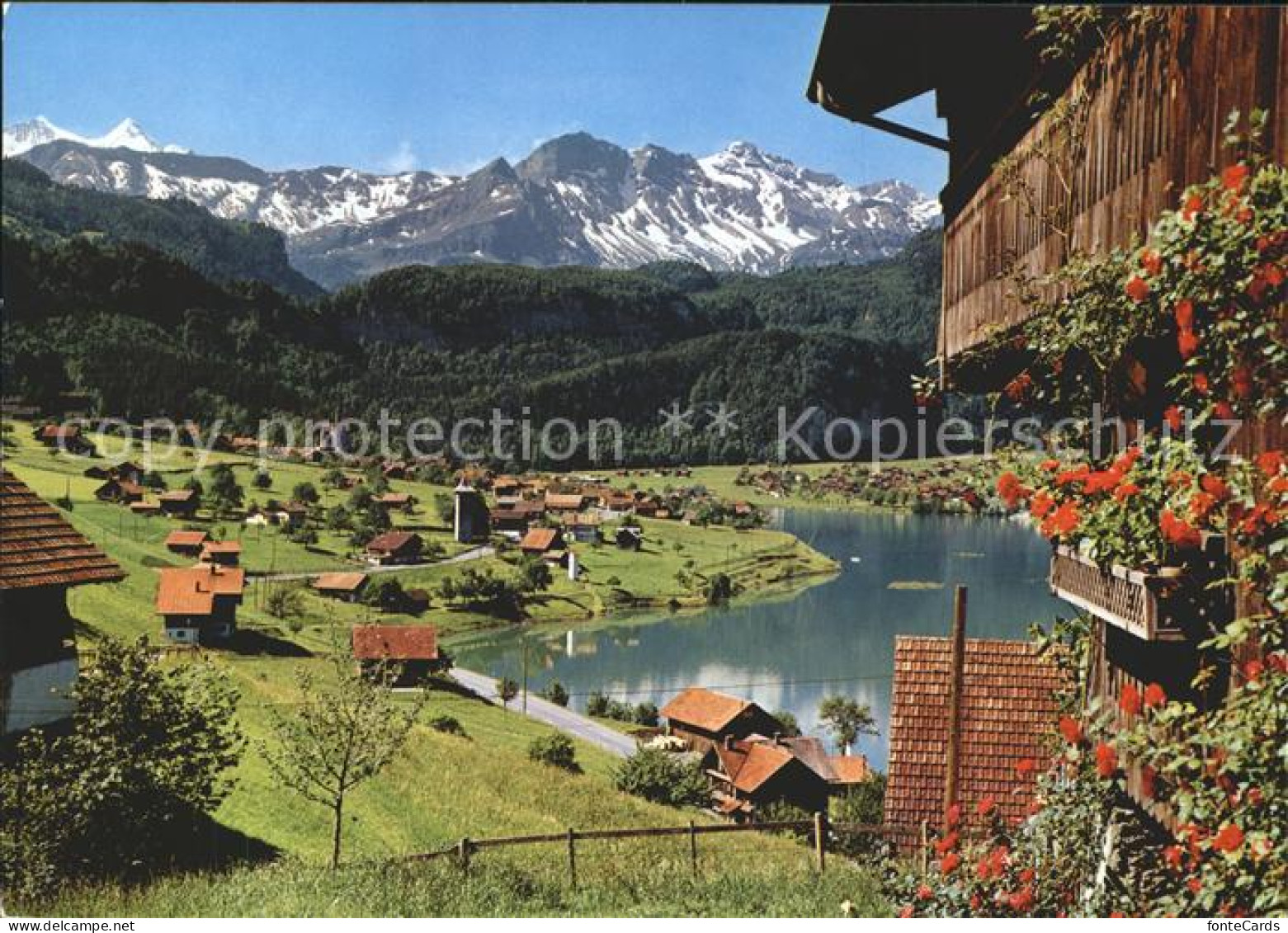 11696542 Lungern Am Lungernsee Mit Wetterhorn Lungern - Autres & Non Classés