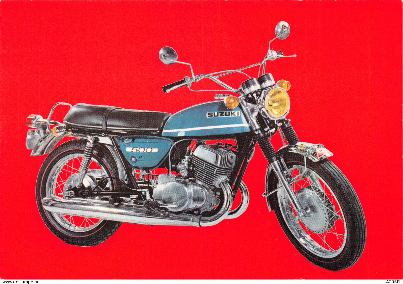 Moto SUZUKI T 500 Bol D'or 1970 Moteur 2 Temps 47cv  N° 51 \ML4018 - Motorfietsen
