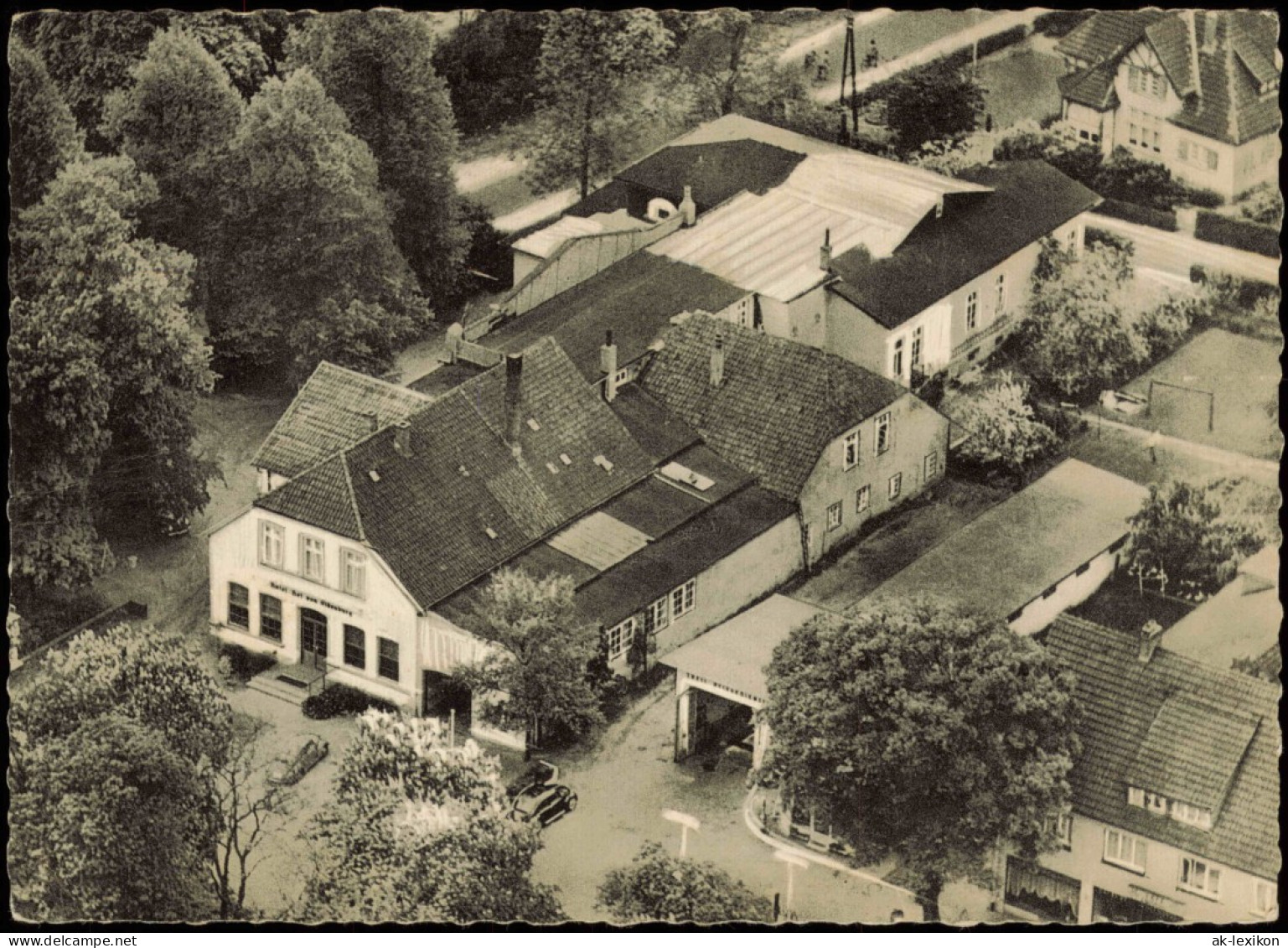 Ansichtskarte Rastede Luftbild Hotel Hof Von Oldenburg 1963 - Rastede