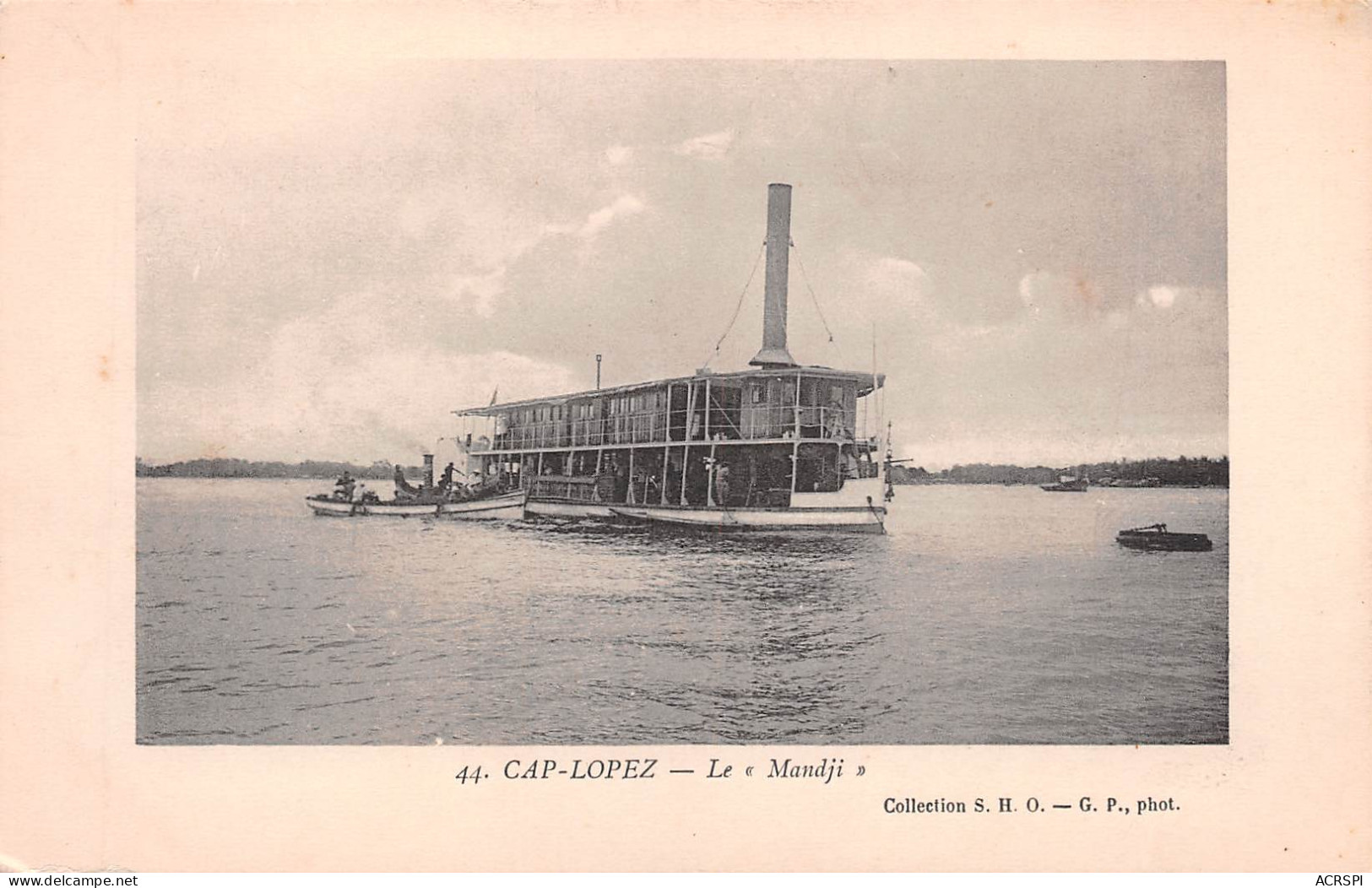 GABON Port Gentil Cap Lopez Le MANDJI Bateau Vapeur à Aube N° 56 \ML4021 - Gabon