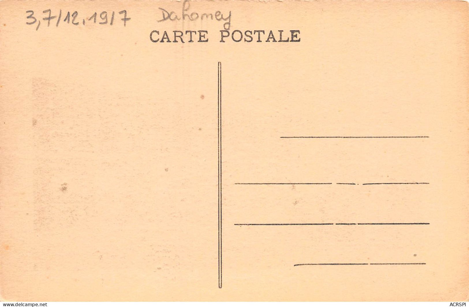 BENIN Ancien DAHOMEY COTONOU   Départ Du Faadji Bateau Vapeur à Aube N° 34bis \ML4022 - Benin