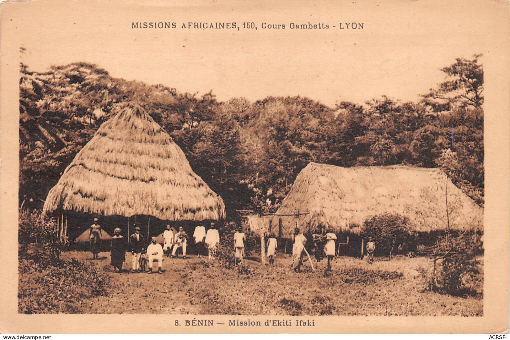 BENIN Ex Dahomey Eglise D' EKITI IFAKI Misison Afrique Prétre Missionnaire En Brousse Non Circulé   N° 14 \ML4023 - Benin