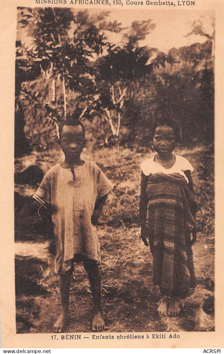 BENIN Ex Dahomey EKITI ADO - Enfants Chrétiens  Non Circulée  N° 28 \ML4023 - Benin