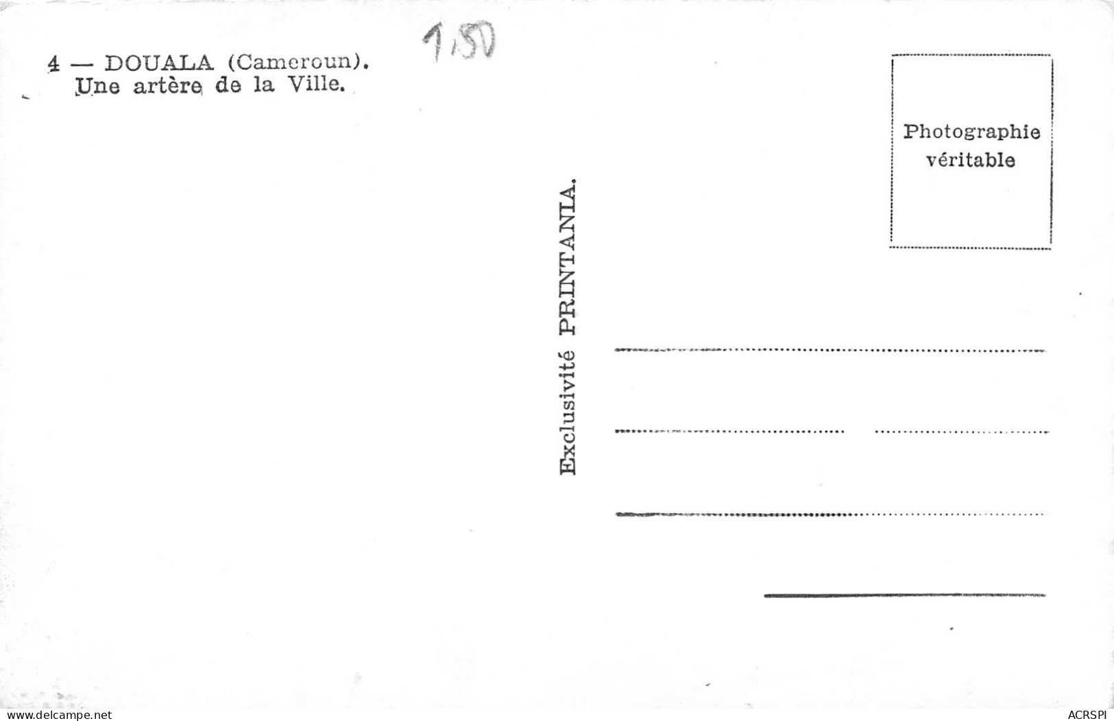 CAMEROUN DOUALA Une Artère De La Ville- Carte Dentelé Colorisée  N° 19 \ML4026 - Cameroon