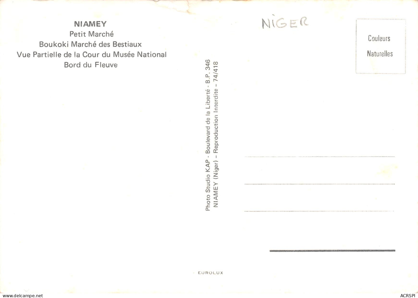NIGER Niamey N° 35   \ML4027 - Niger