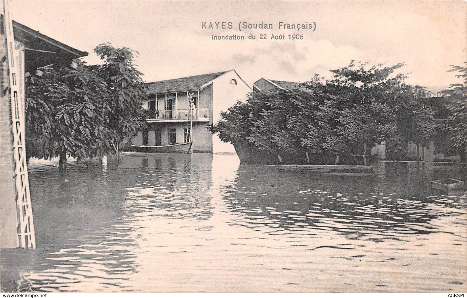 MALI Ex Soudan Français KAYES  INONDATION DU 22 AOUT 1906  ( Fortier )  N° 4 \ML4029 - Mali