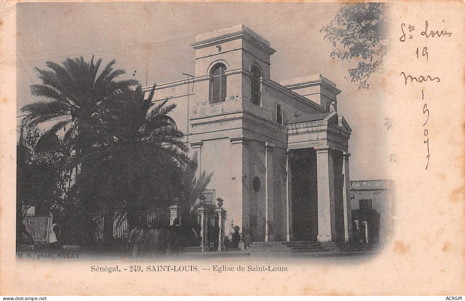 SAINT-LOUIS (Sénégal) Façade De L'église  N° 6 \ML4030 - Senegal