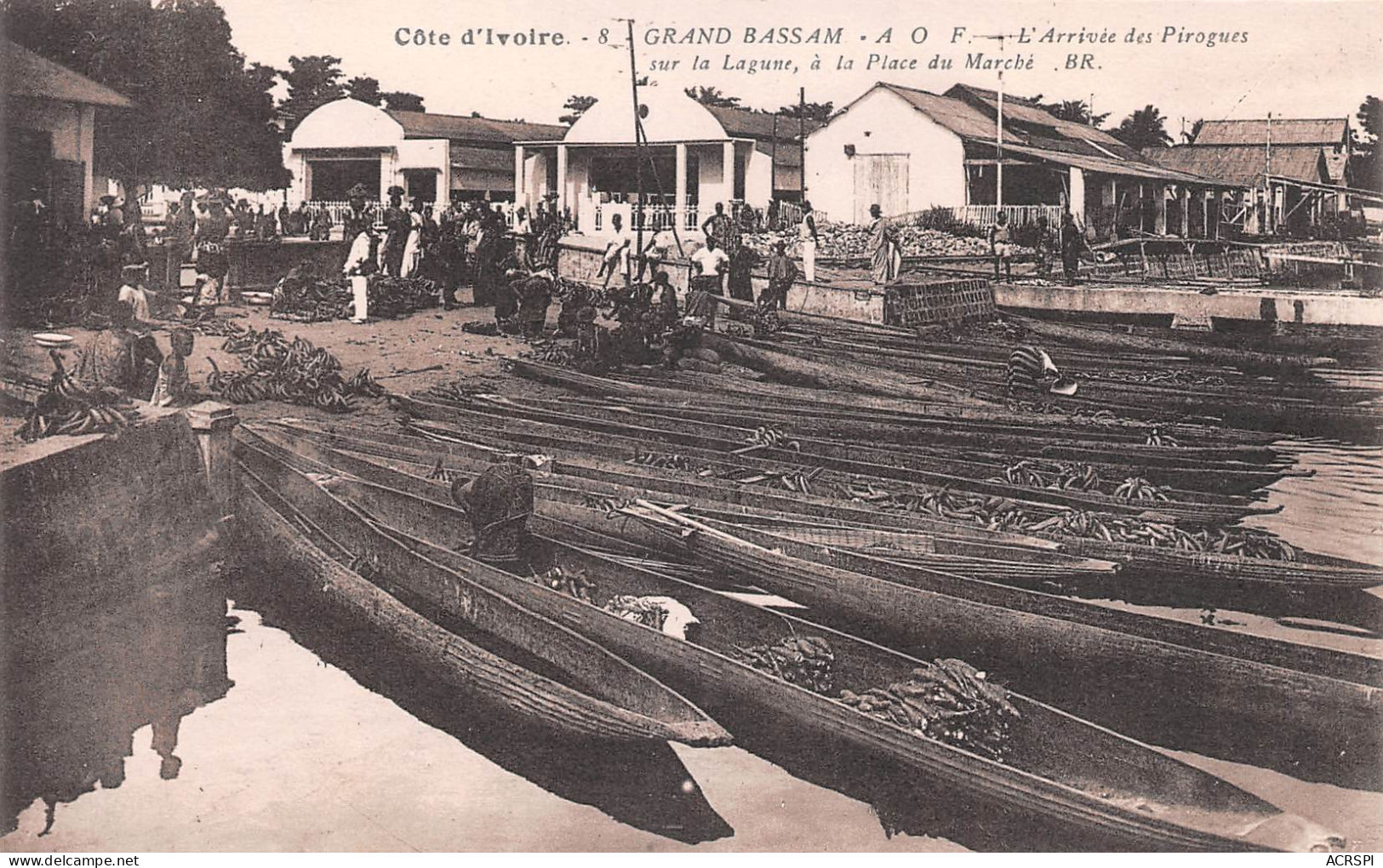 Côte D'Ivoire - Grand Bassam - Sur La Lagune, Arrivée Des Pirogues Place Du  Marché N° 73 \ML4031 - Ivoorkust