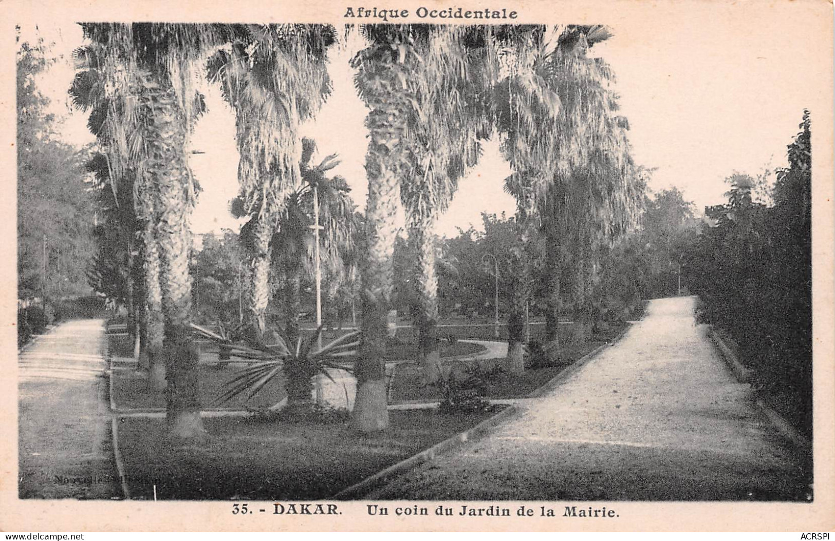 SENEGAL DAKAR Un Coin Du Jardin De La Mairie  (2 Scans) N° 75 \ML4033 - Senegal
