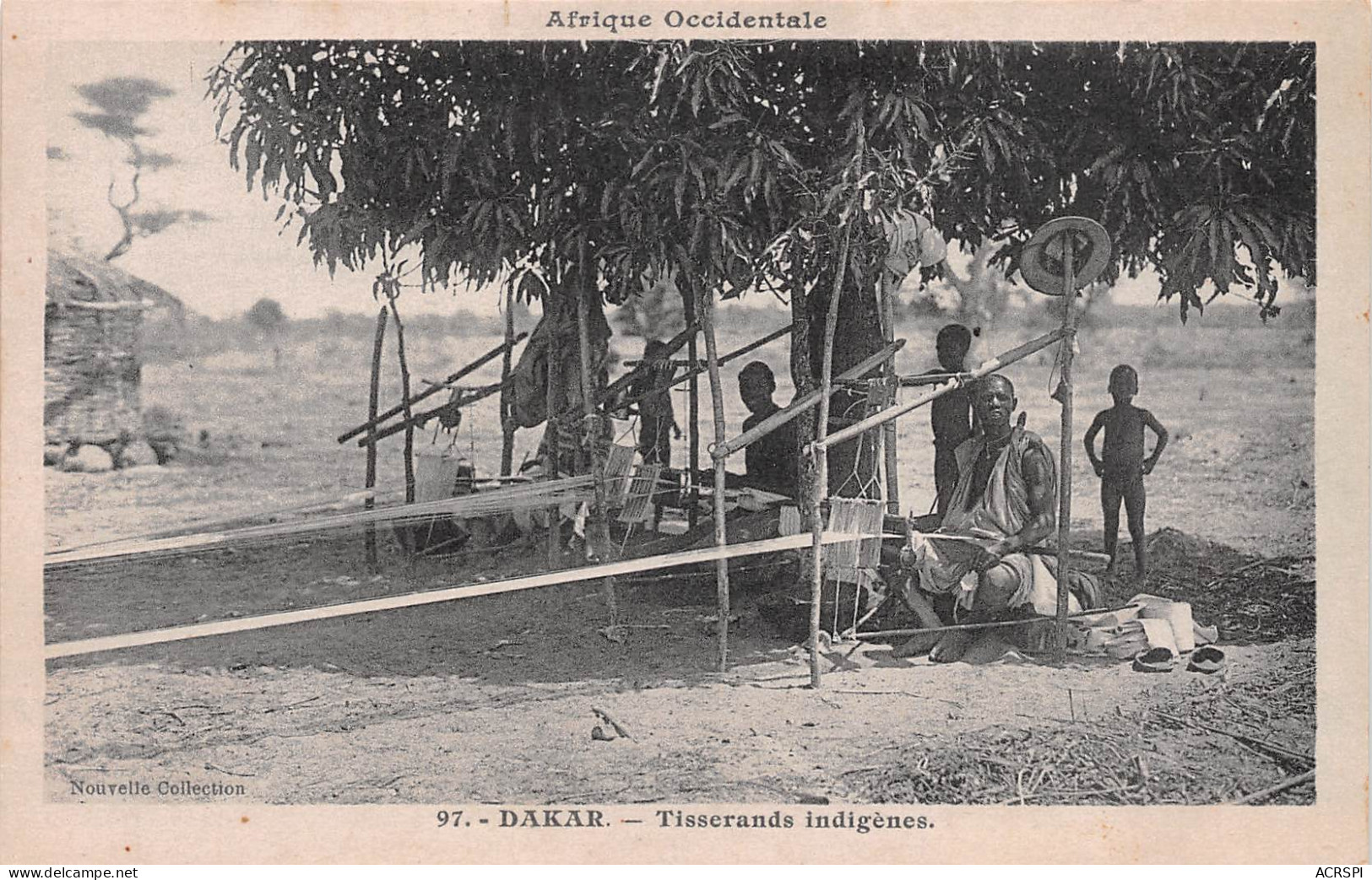 SENEGAL DAKAR Tisserands Indigènes  Carte Vierge  (2 Scans) N° 82 \ML4033 - Senegal