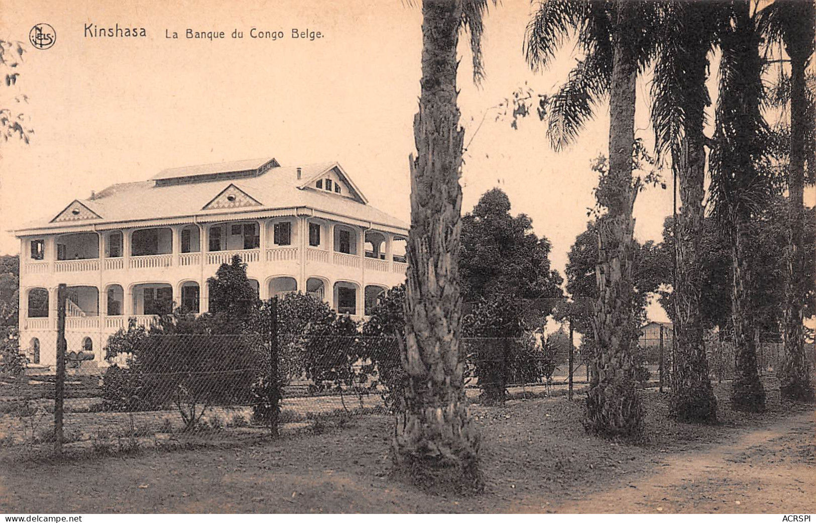 KINSHASA Léopoldville  La Banque Du Congo Belge  Carte Vierge CONGO Belge (2 Scans) N° 5 \ML4034 - Kinshasa - Léopoldville