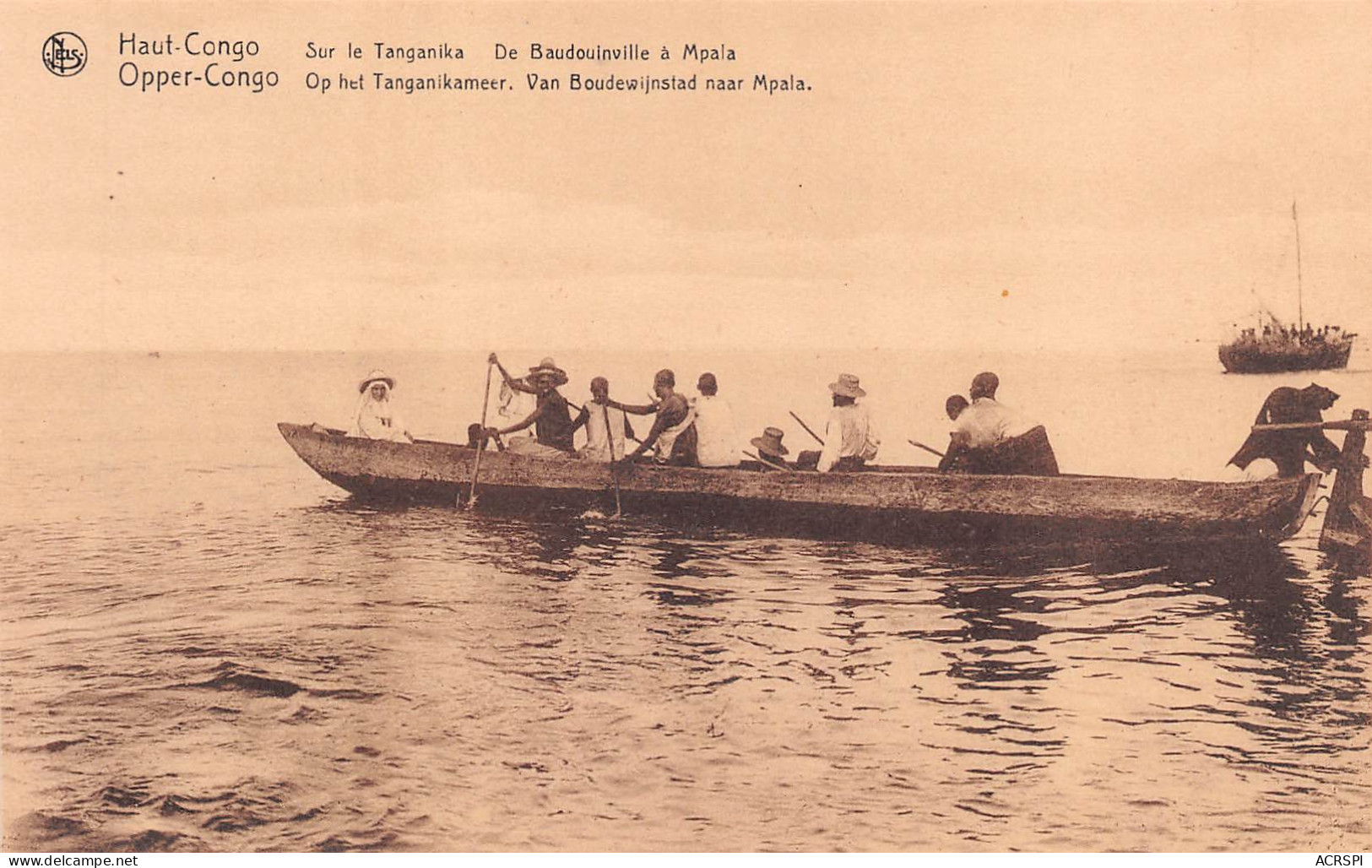 KINSHASA Léopoldville  Haut-Congo - Sur Le Lac Tanganika, De Baudouinville à Mpala  (2 Scans) N° 9 \ML4034 - Kinshasa - Léopoldville