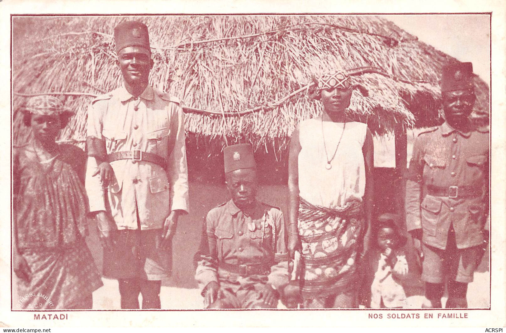 MATADI - NOS SOLDATS EN FAMILLE  CONGO Belge  (2 Scans) N° 31 \ML4034 - Belgisch-Kongo