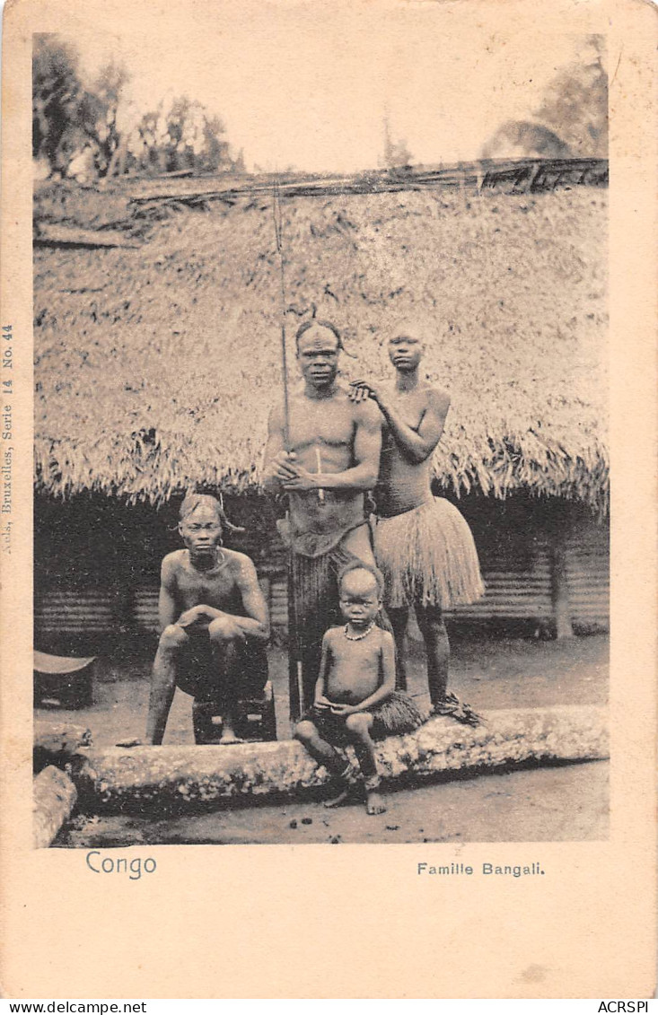 FAMILLE BANGALI Carte Vierge Non Voyagé  KINSHASA CONGO Belge (2 Scans) N° 55 \ML4034 - Kinshasa - Leopoldville