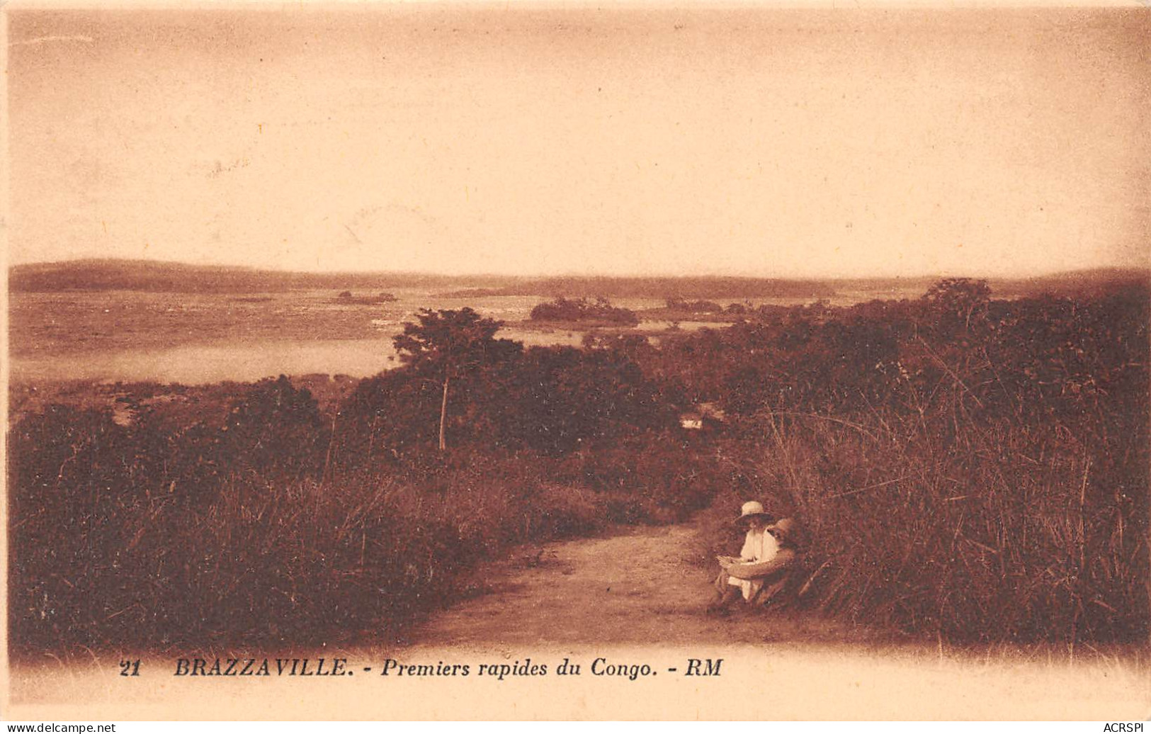 CONGO BRAZZAVILLE  Les Premiers Rapides  Sur Le Fleuve Congo  Carte Vierge  (2 Scans)N° 32\ML4035 - Brazzaville