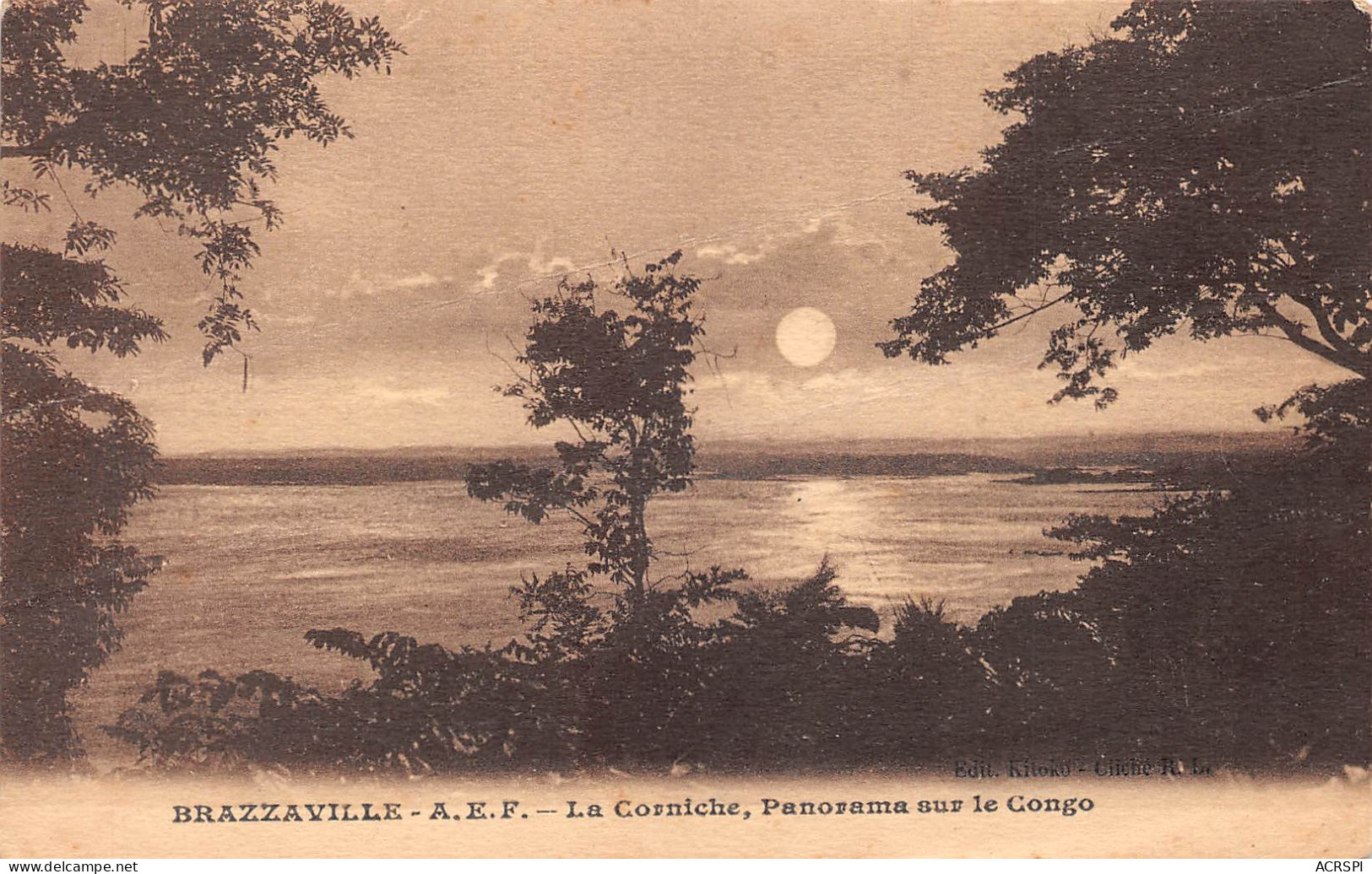 CONGO BRAZZAVILLE  La Corniche,Panorama Sur Le Fleuve Congo  Carte Vierge  (2 Scans)N° 31\ML4035 - Brazzaville