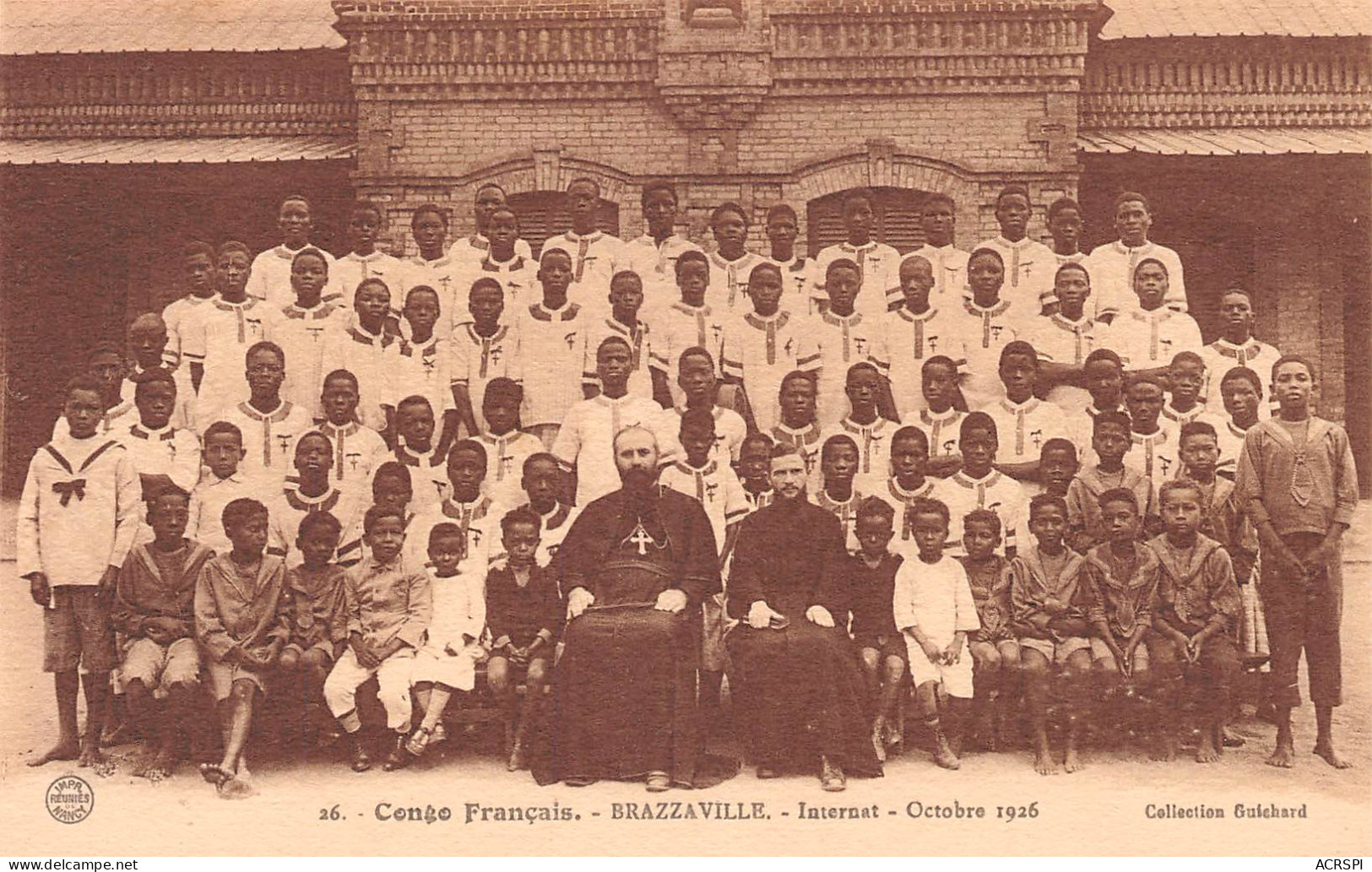CONGO BRAZZAVILLE  Internat élèves Octobre 1926 Carte Vierge Non Voyagé  (2 Scans)N° 6 \ML4036 - Brazzaville